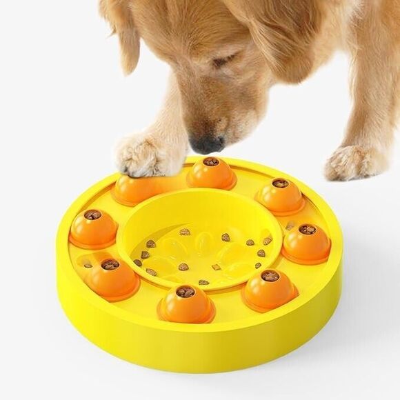 Dog Puzzle Toy,Feeder Slow Feeder Dog Bowl,Slows Down Pets Eating, Fun Puzzle... - Picture 1 of 4